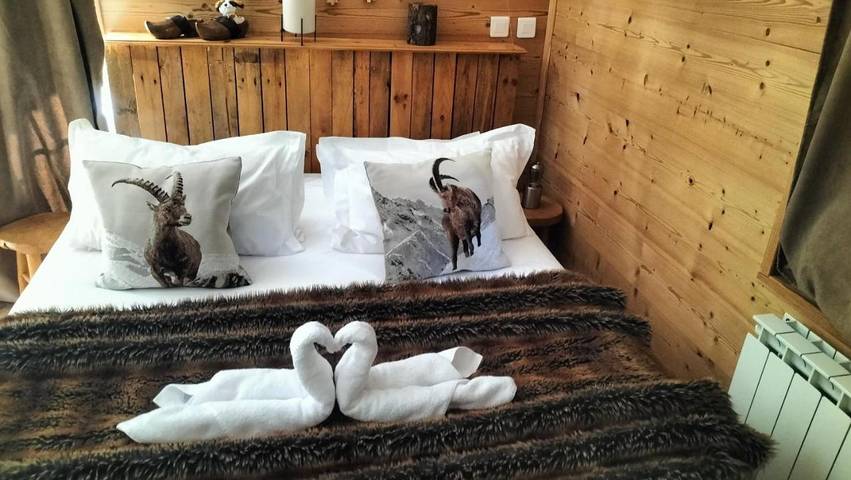 Chambre d’hôte pour 2 personnes, avec Terrasse et Jardin dans Col du Mollard