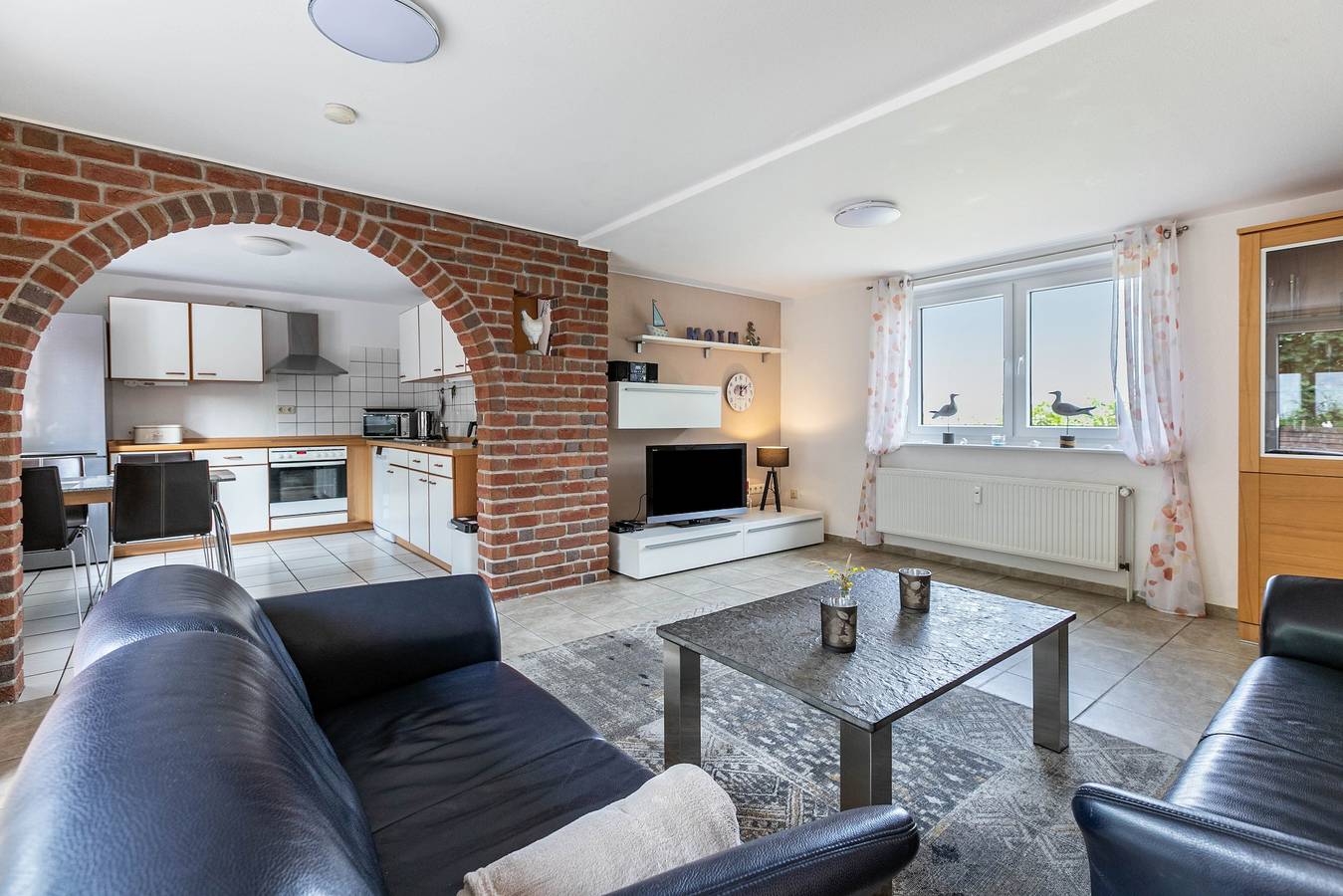 Ganze Wohnung, Ferienwohnung Alter Deich mit privater Terrasse, privatem Garten und Wi-Fi in Norddeich (Schleswig-Holstein), Nordseeküste