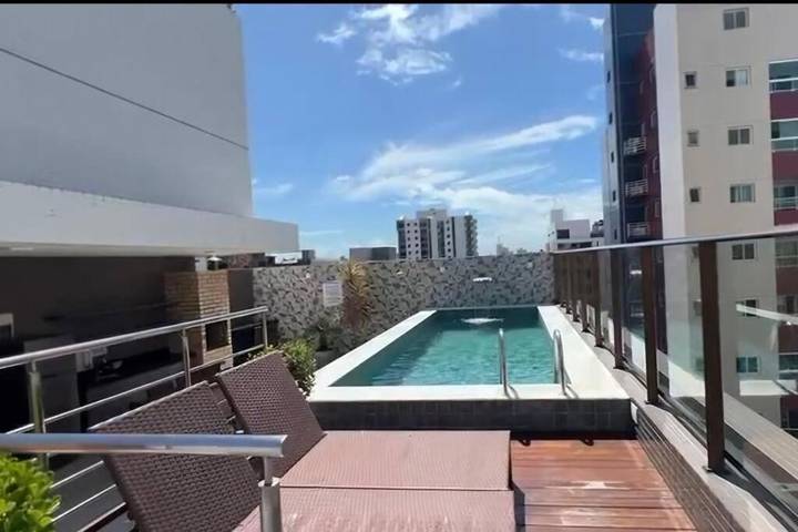 Casa de férias para 4 pessoas, com piscina e varanda em Cabedelo