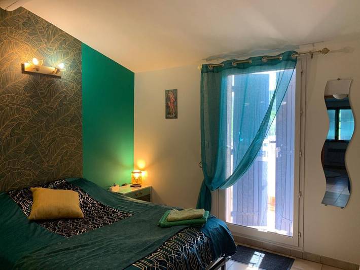 Appartement de vacances pour 2 personnes, avec Balcon et Terrasse ainsi que Jardin et Vue