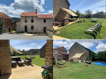 Gîte pour 8 personnes, avec jardin et piscine ainsi que terrasse et jacuzzi à Bersac-sur-Rivalier