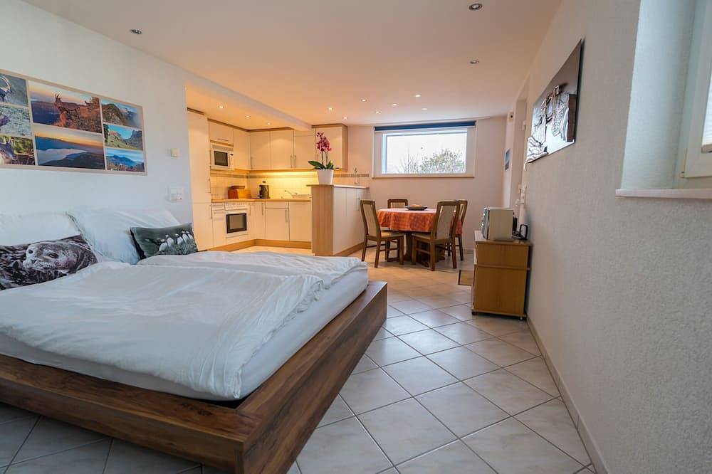 Entire apartment, Studio mit Küche für 2 Personen 5-10 Min. zum See und 1 Min. zur Bushaltestelle in Spiez, Lake Thun
