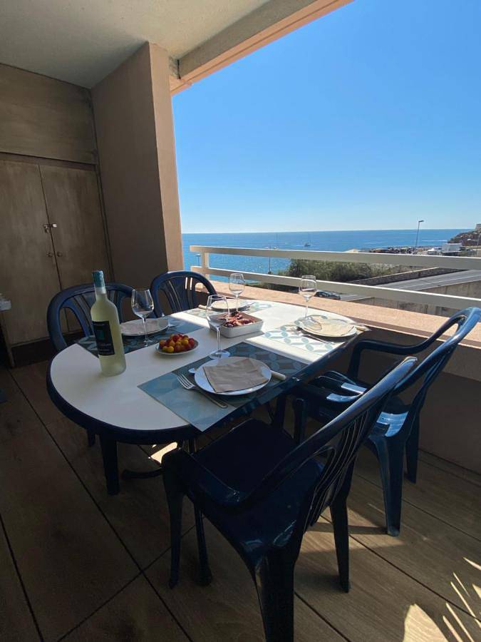Gîte pour 4 personnes, avec terrasse ainsi que vue et piscine, animaux acceptés dans Port de Sète