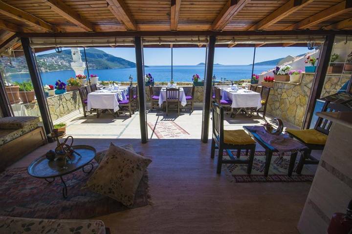 Maison d’hôte pour 2 personnes, avec vue et balcon à Kalkan