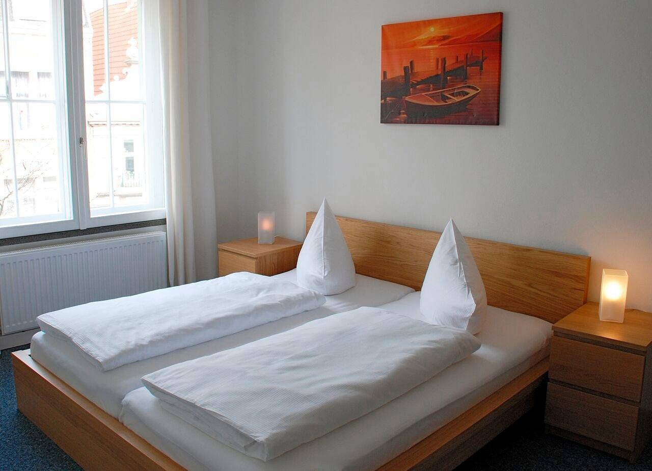 Ganze Ferienwohnung, Zentrale Ferienwohnung (51qm) im Hotel zur Börse in Hameln, Weserbergland