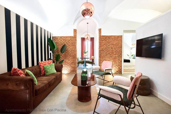 Gîte pour 4 personnes, avec terrasse ainsi que vue et piscine à Mérida - 3