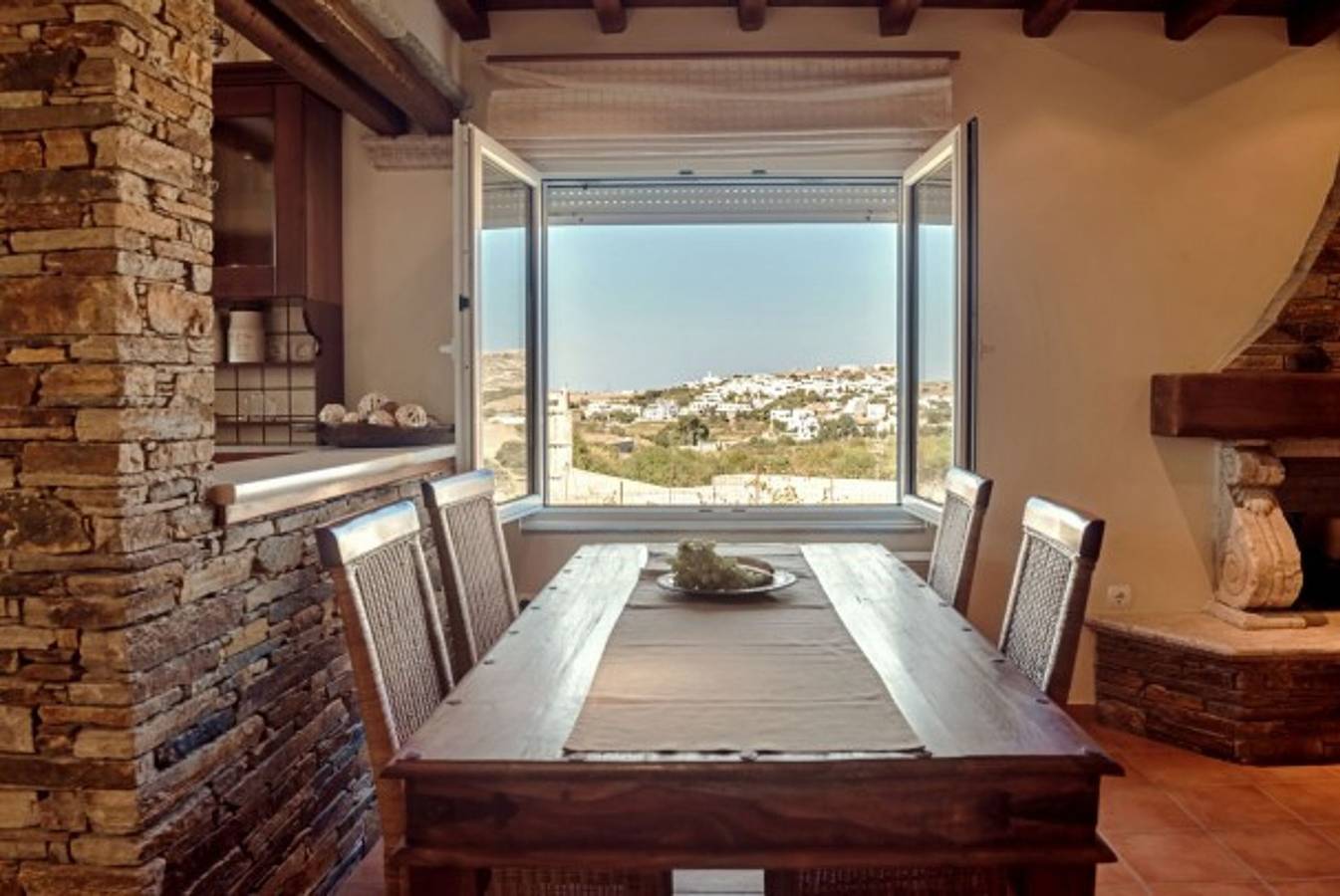 Villa für 10 Personen mit Balkon in Xinara, Tínos