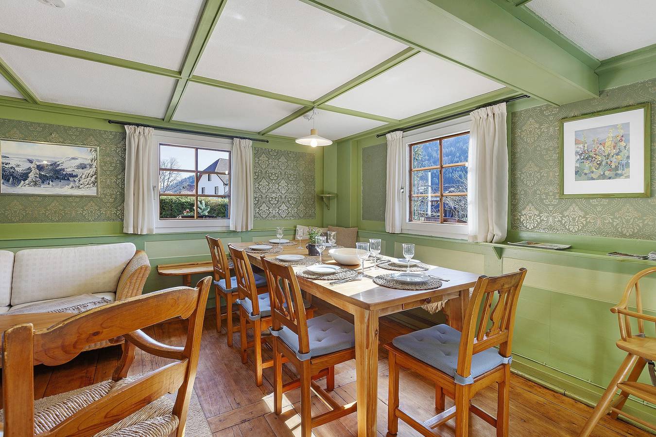 Ganze Wohnung, Apartment Bachrainhof 2 mit Bergblick, privatem Garten und Wlan in St. Blasien, Südschwarzwald