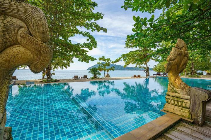 Station pour 3 personnes, avec vue et jardin ainsi que piscine et bassin pour enfant dans Koh Chang - 2