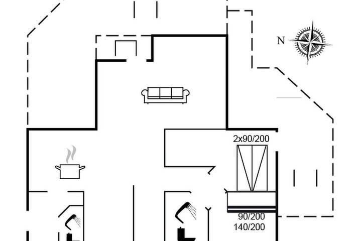 Ferieudlejning for 5 personer, med have i Frederikssund