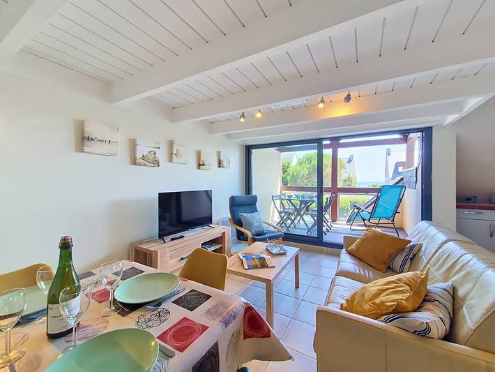 Gîte pour 4 personnes, avec balcon dans Plage Ty Bihan - 2