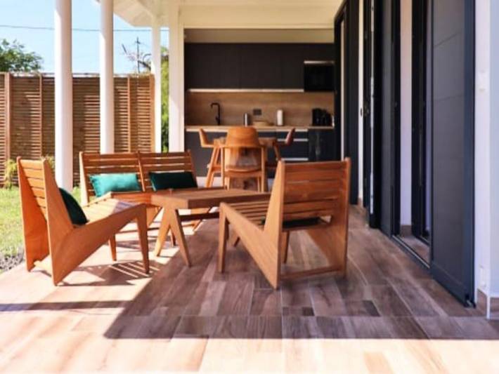 Gîte pour 4 personnes, avec jardin et piscine dans Saint-Louis (Marie-Galante)