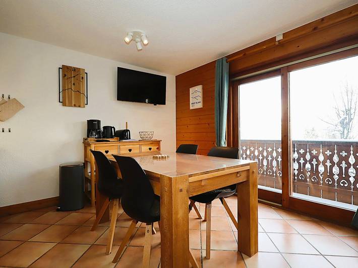 Ganze Wohnung, 2-Zimmer-Kabinenwohnung in Les Houches, 4 Pers in Les Houches, Mont-Blanc-Massiv