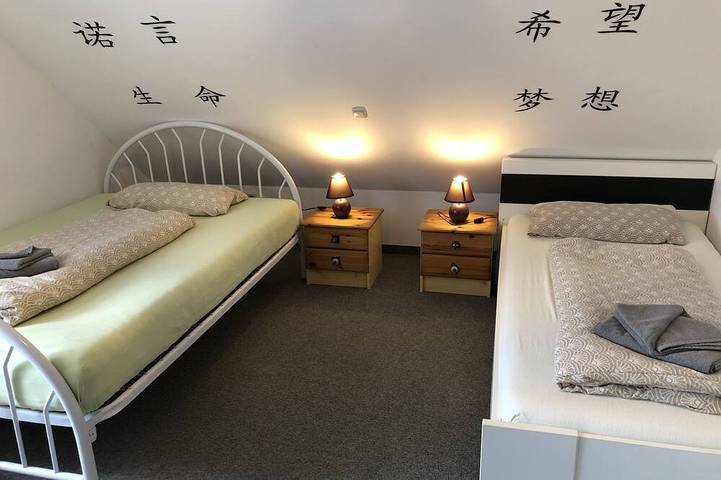 Ferienwohnung für 6 Personen, mit Balkon und Sauna in Fischach