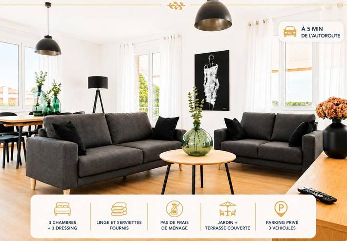 L'écrin Chic 3 chambres 20 min de Toulouse in Garidech, Toulouse et ses environs