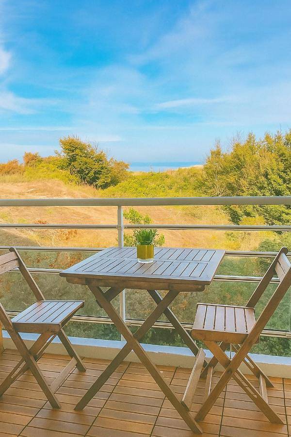 Ferienwohnung für 4 Personen, mit Ausblick und Terrasse in Dünkirchen