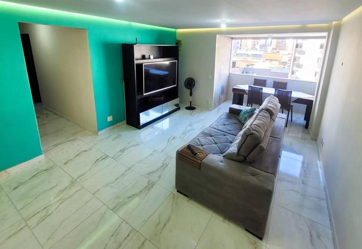 Casas e apartamentos de temporada para 10 pessoas, com vista e terraço em Tambaú