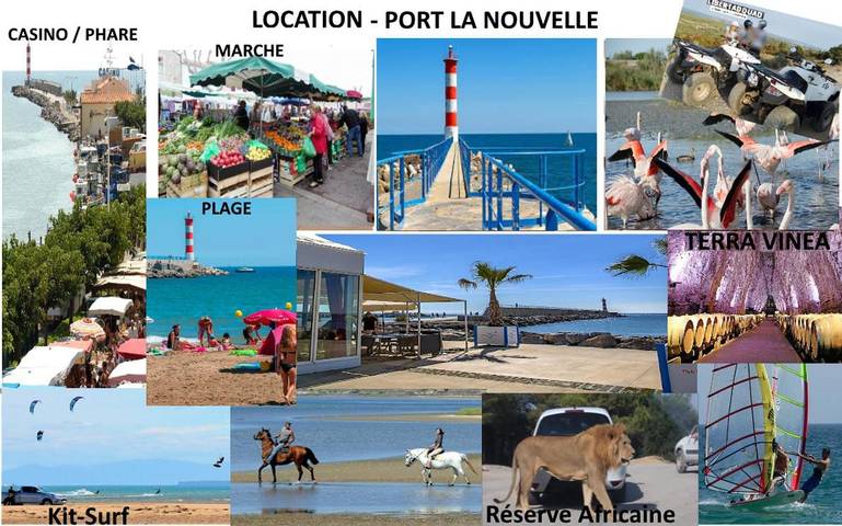 Appartement de vacances pour 4 personnes, animaux acceptés à Port-la-Nouvelle