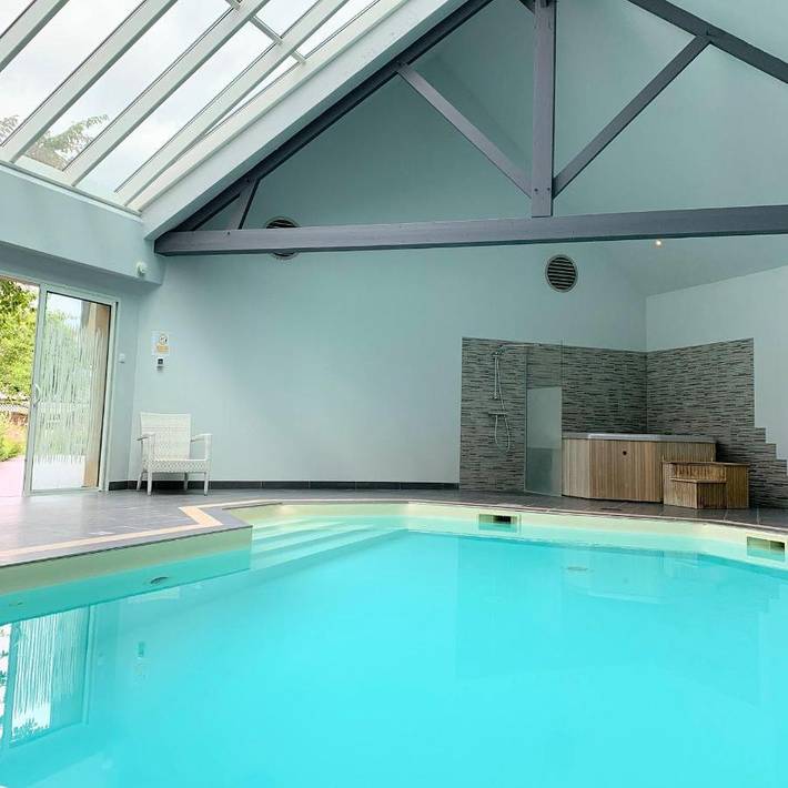 Hôtel pour 2 personnes, avec terrasse et jacuzzi ainsi que jardin et piscine, animaux acceptés à Doué-la-Fontaine - 3