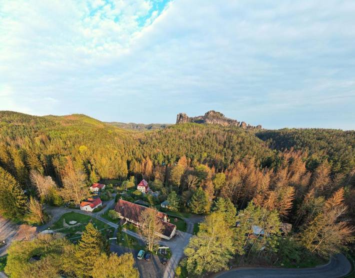 BnB für 2 Personen, mit Terrasse und Garten sowie Ausblick in Bad Schandau