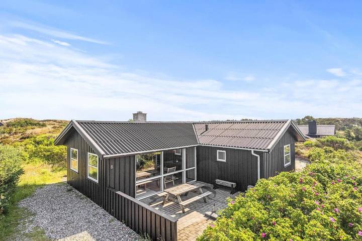 Ferienhaus für 6 Personen, mit Balkon/Terrasse und Whirlpool sowie Terrasse und Sauna in Filsø See