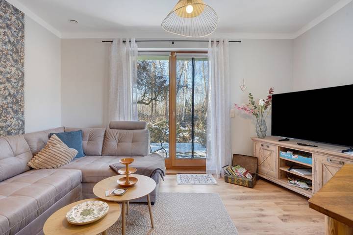 Ferienwohnung für 3 Personen, mit Garten und Seeblick in Malschwitz, Oberlausitz-Niederschlesien
