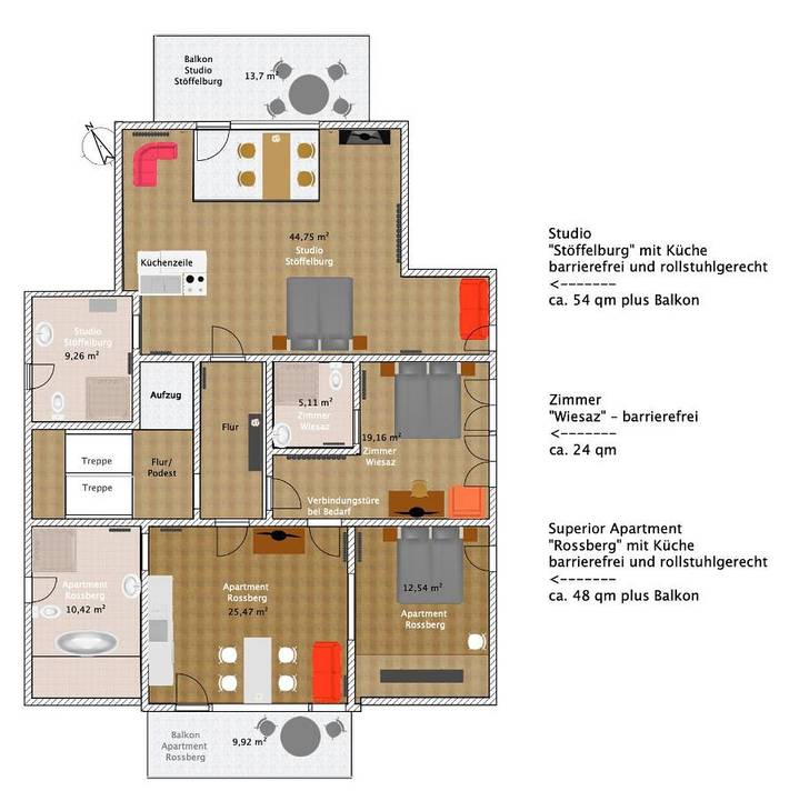 Gîte pour 2 personnes, avec vue et terrasse, animaux acceptés à Reutlingen - 2