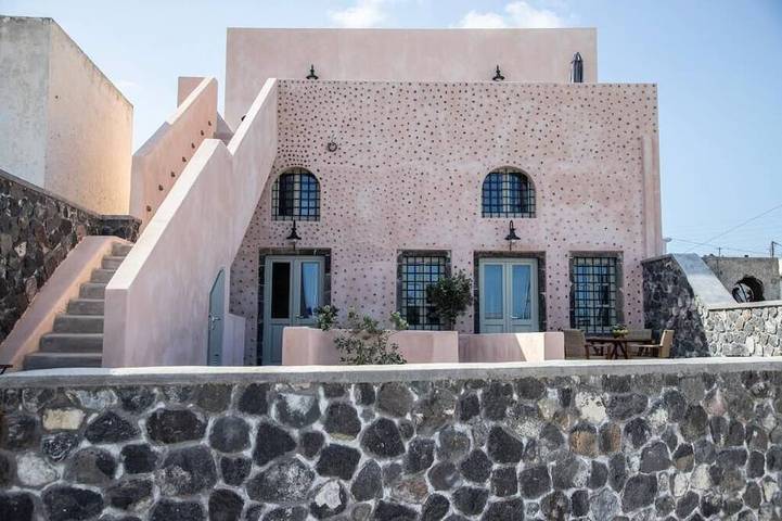 Maison d’hôte pour 2 personnes, avec jacuzzi à Santorin