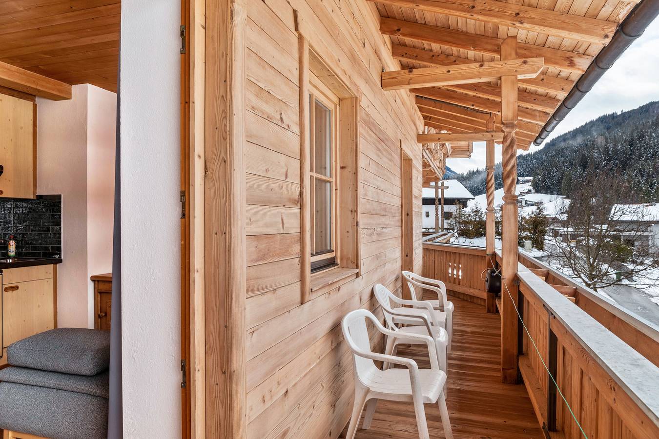 Ganze Wohnung, Ferienwohnung "Schwüwong - Apartment 21" mit Bergblick, Gemeinschaftsterrasse und Wlan in Hopfgarten im Brixental, Kitzbüheler Alpen
