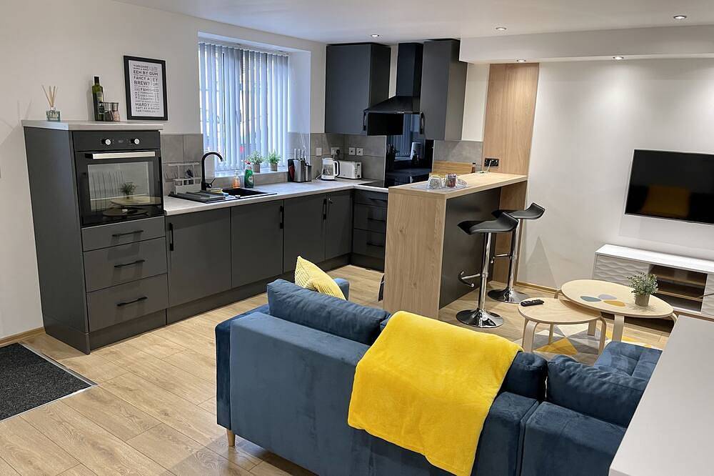Ganze Wohnung, Modern lux apt newly decorated with free car park in Westliches Yorkshire