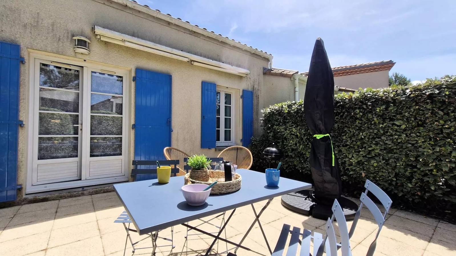 Meschers sur Gironde - Maisonette de Vacances - terraza - cerca de Plage in Meschers-sur-Gironde, Region de Rochefort