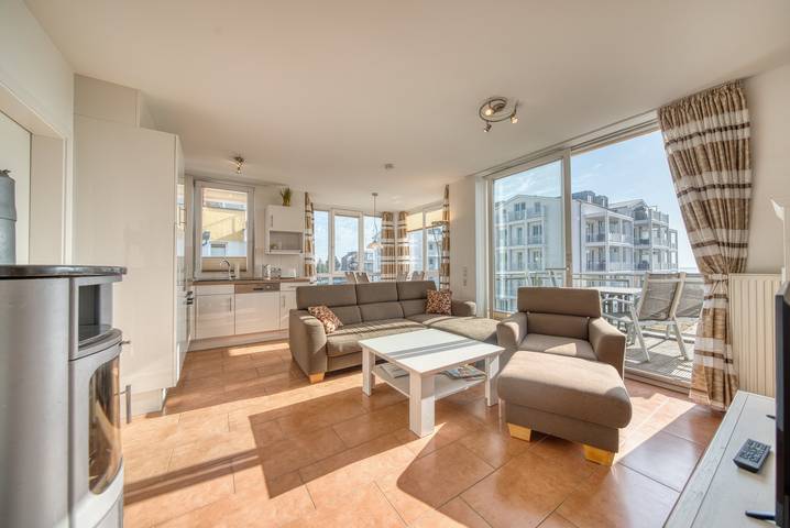 Ferienwohnung für 4 Personen, mit Balkon und Ausblick sowie Sauna - 1
