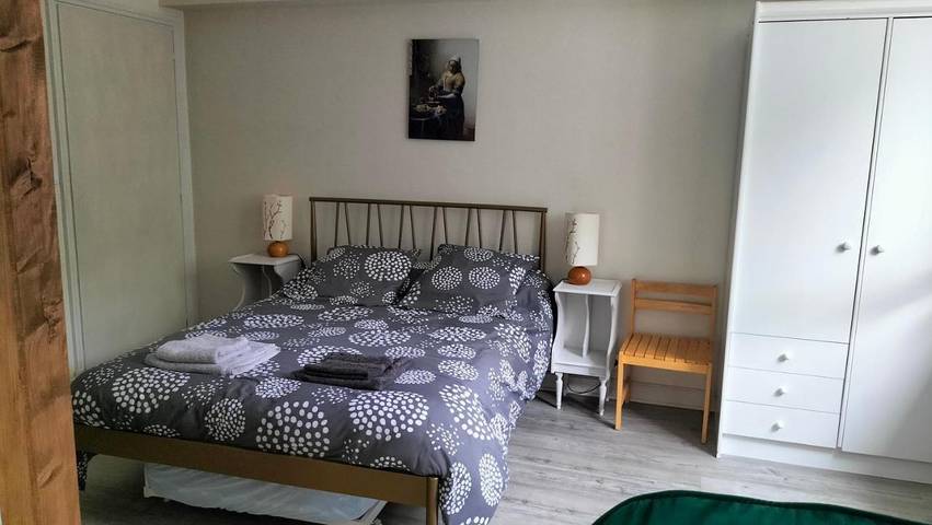 Appartement de vacances pour 3 personnes, avec jardin