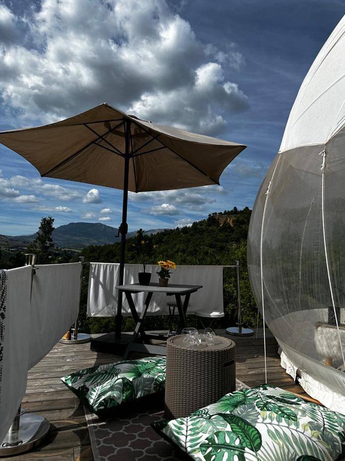Tente pour 2 personnes, avec jardin ainsi que vue et terrasse dans les Alpes-de-Haute-Provence - 2