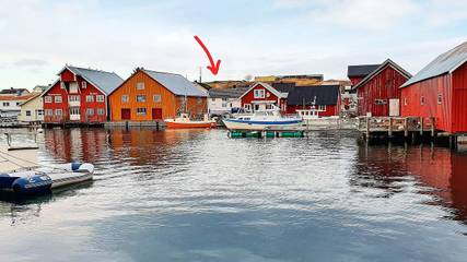 Ferienhaus für 6 Personen, mit Ausblick und Terrasse sowie Garten in Fræna