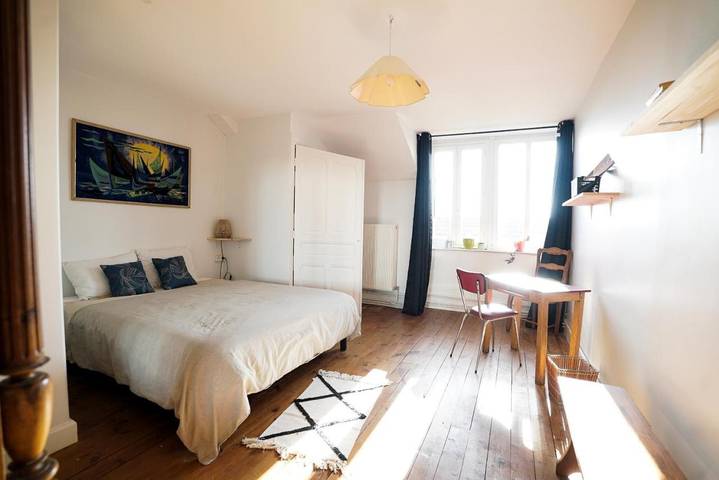 Appartement de vacances pour 2 personnes, avec jardin ainsi que terrasse et vue, animaux acceptés