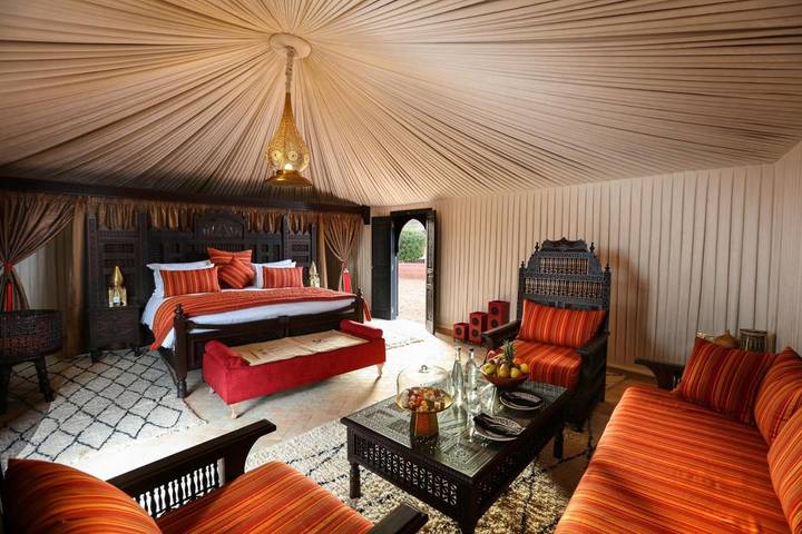 Tente pour 2 personnes, avec piscine ainsi que terrasse et jardin au Maroc - 3