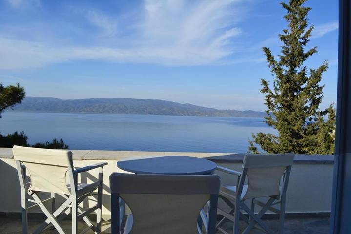 Dom dla 4 osób, z Balkon i Taras oraz Ogród i Widok w Hydra