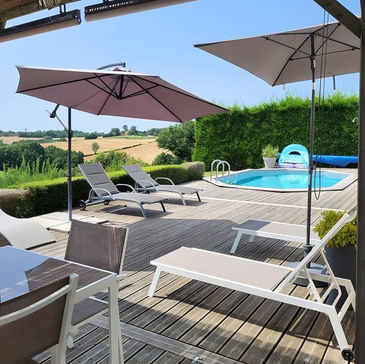 Maison de vacances pour 6 personnes, avec jardin et jacuzzi, adapté aux familles dans le Tarn-et-Garonne