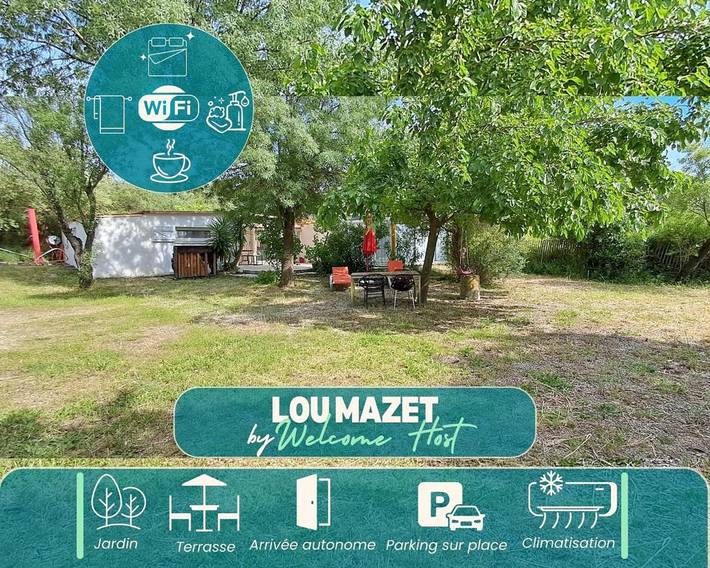 Location de vacances pour 5 personnes, avec Terrasse et Jardin à Cabrières (Gard)