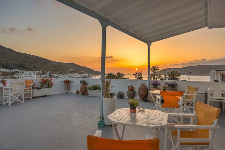 Zimmer mit Meerblick, Wlan und Klimaanlage in Katapola, Amorgos