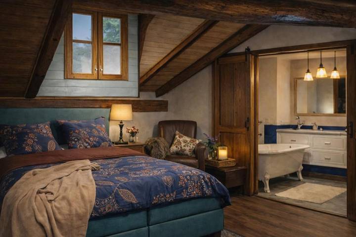 Chambre d’hôte pour 2 personnes, avec Terrasse et Jardin ainsi que Piscine et Sauna