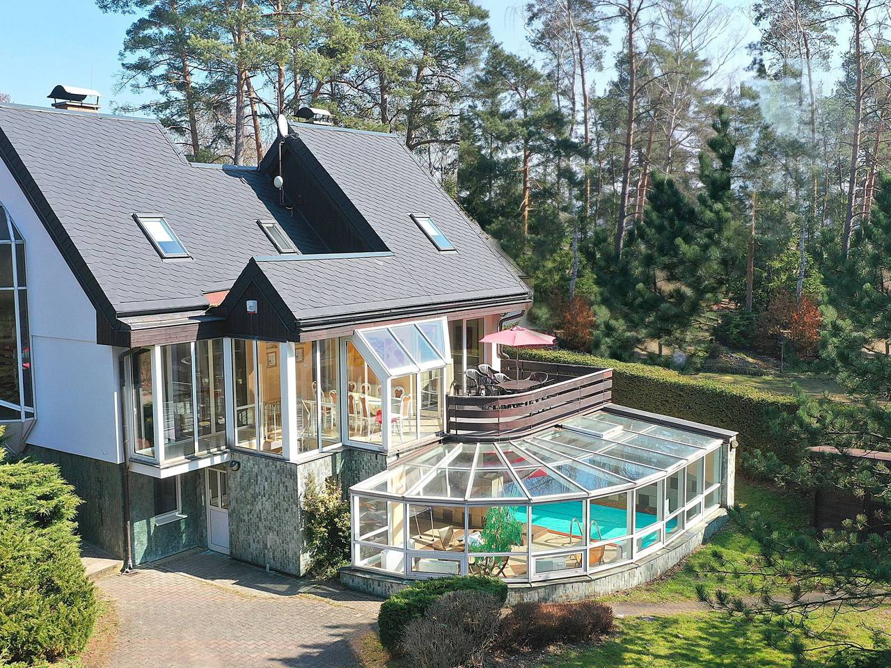Wellness Ferienhaus Branzez mit Innenpool, Sauna.. in Branžež, Sudeten