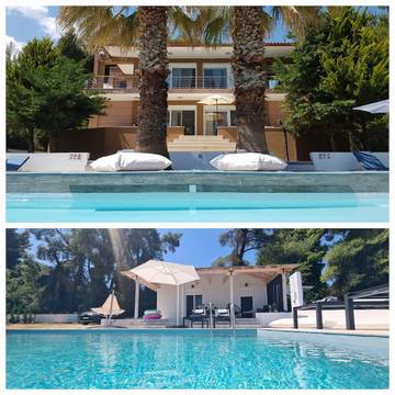 Ferienhaus für 16 Personen, mit Garten und Terrasse sowie Pool, mit Haustier in Chalkidiki