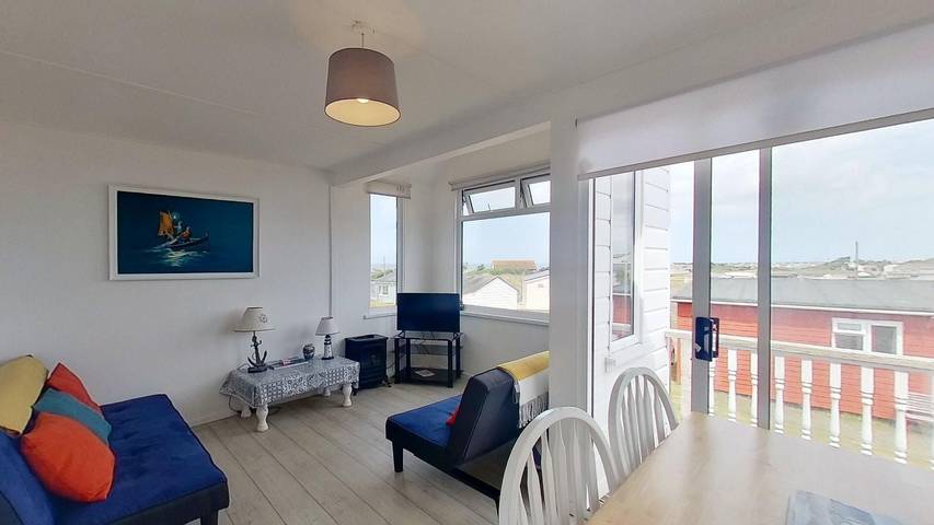 Cottage for 4 people, with terrace and ocean view in Hayle