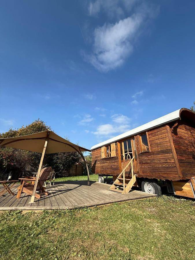 Chalet pour 2 personnes, avec Terrasse ainsi que Jardin et Vue