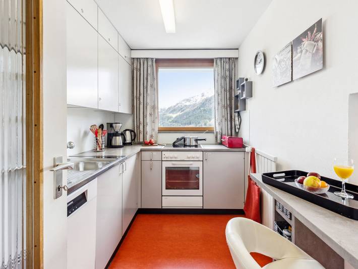 Ferienwohnung für 4 Personen, mit Ausblick und Sauna sowie Balkon in Davos - 2