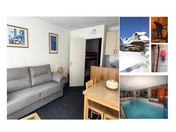 Chalet pour 4 personnes, avec balcon et piscine, adapté aux familles dans Gourette