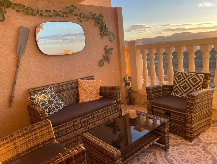 Gîte pour 4 personnes, avec piscine ainsi que balcon et vue dans Bolnuevo - 3