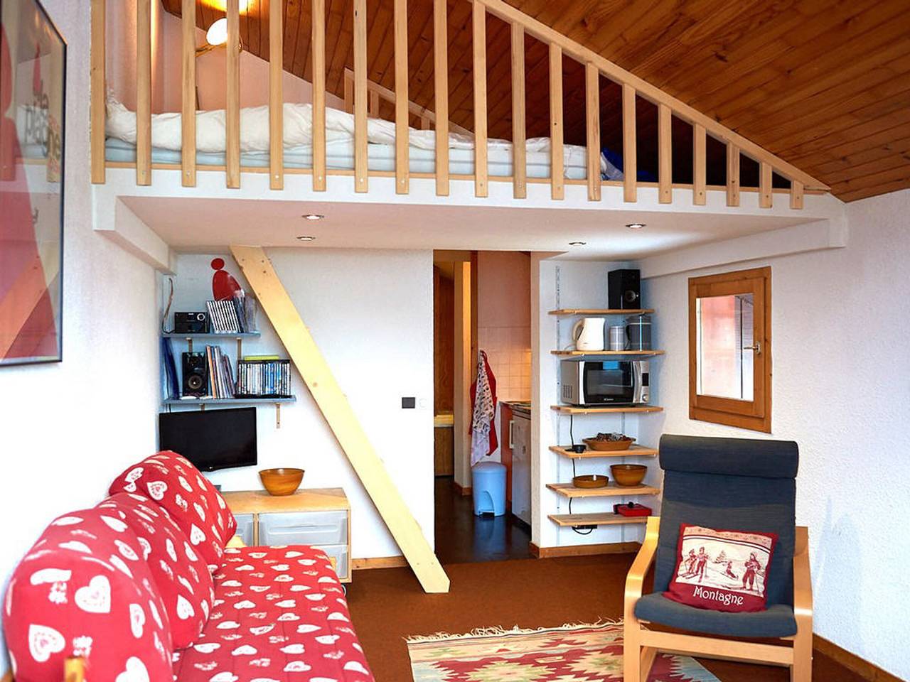 Ganzes Studio, Studio mit Zwischengeschoss für 2 nah an Geschäften und Pisten in La Plagne, Bellentre